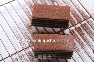 可可蓝莓果酱千层蛋糕的做法步骤：16