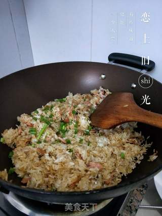 酱油炒饭的做法步骤:5