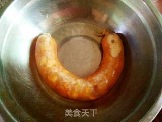 自制双蛋肠的做法步骤:5
