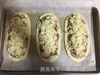 香肠牛舌披萨的做法步骤:12