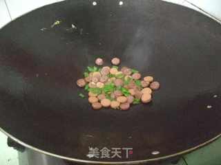 蛋肠炒饭的做法步骤:4