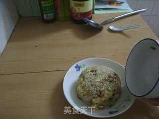 蛋肠炒饭的做法步骤:9