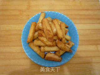 香酥反沙馒头条的做法步骤:4
