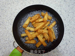 香酥反沙馒头条的做法步骤:7