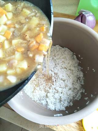 羊肉手抓饭(电饭煲版)的做法步骤:11