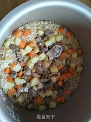 羊肉手抓饭(电饭煲版)的做法步骤:13