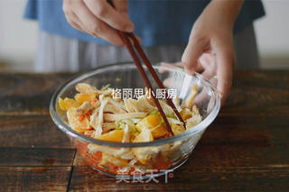 瘦身必备果蔬鸡肉沙拉的做法步骤:5