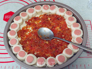 花边【萨米肠Salami Pizza】的做法步骤:9