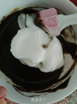 可可戚风的做法步骤:9