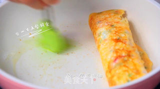 番茄土豆银鱼厚蛋烧的做法步骤:8