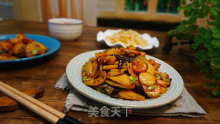 虾炒年糕-----快手早餐的做法步骤:20