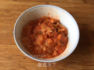 泡菜培根意面的做法步骤:4