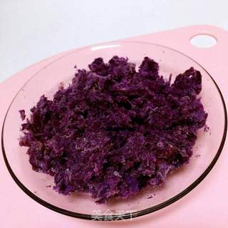 宝宝辅食【紫薯蛋皮卷】的做法步骤:4