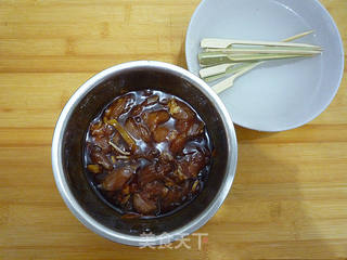 叉烧鸡肉串的做法步骤:6