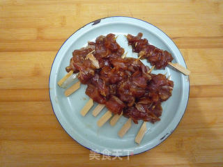 叉烧鸡肉串的做法步骤:7