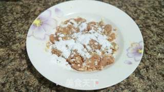 蒜香咸蛋肉饼的做法步骤:4