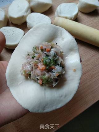 治愈孩子挑食—什锦蔬鲜虾包的做法步骤:7