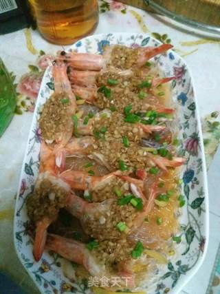 蒜蓉蒸虾的做法步骤：10