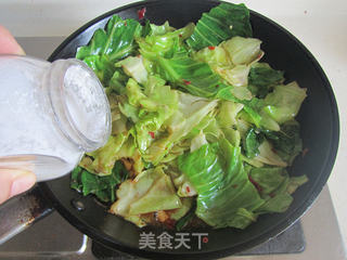 豆瓣手撕圆白菜的做法步骤:5
