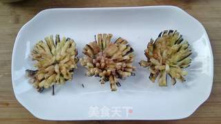 菊花茄子的做法步骤:9
