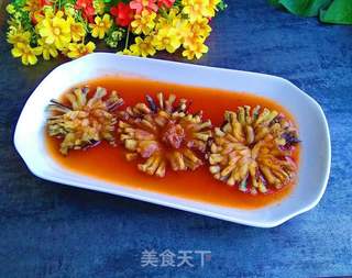 菊花茄子的做法步骤:13