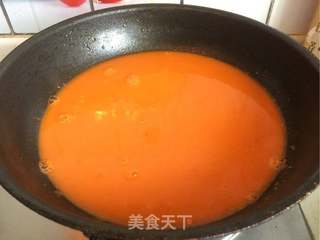 鸡茸丸番茄浓汤的做法步骤:15