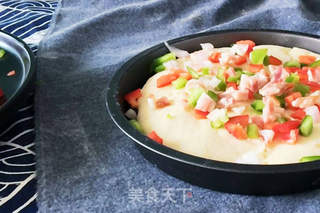 自制蒸烤箱版披萨的做法步骤:7