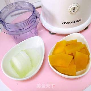 宝宝辅食:爽脆双瓜泥。的做法步骤:3