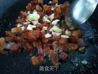 腊肉炒饭的做法步骤:2