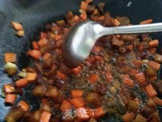 腊肉炒饭的做法步骤:4