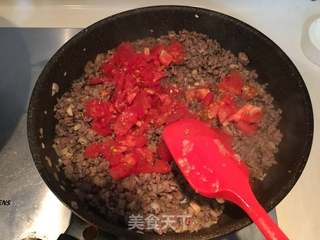 茄汁牛肉酱拌面的做法步骤:7