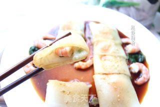 美味鲜虾肠粉的做法步骤:15
