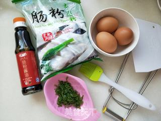 鸡蛋肠粉的做法步骤:4