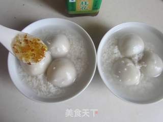 桂花豆沙莲子米酒汤圆的做法步骤:9