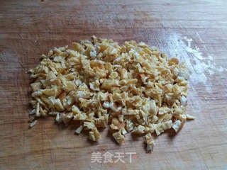 农家萝卜干鸡蛋炒饭的做法步骤:3