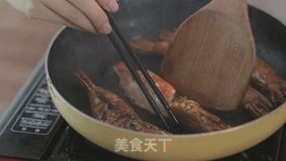 【小森妈妈菜谱】香煎阿根廷芝士红虾的做法步骤：7