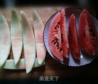 西瓜皮火腿鸡蛋饼的做法步骤:2