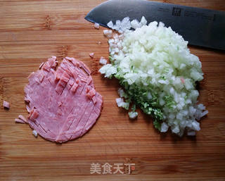 西瓜皮火腿鸡蛋饼的做法步骤:4