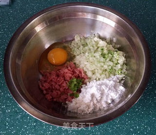 西瓜皮火腿鸡蛋饼的做法步骤:5