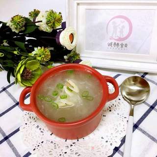 宝宝辅食分享:白萝卜丝虾皮汤的做法步骤:7