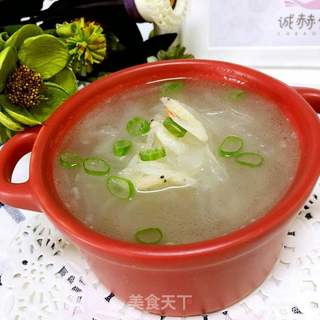 宝宝辅食分享:白萝卜丝虾皮汤的做法步骤:8
