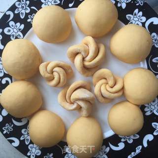 胡萝卜小餐包/馒头的做法步骤:4