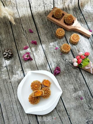 蛋黄月饼的做法步骤:14