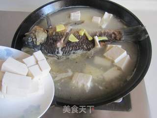 鲫鱼豆腐汤的做法步骤:6