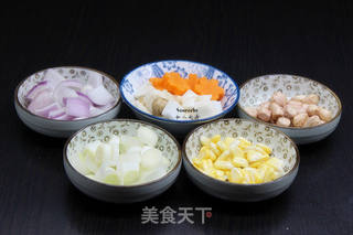 田园炒饭的做法步骤:5