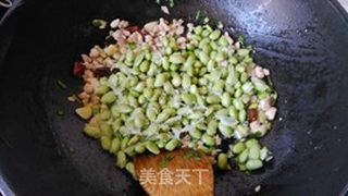 毛豆肉米炒萝卜干的做法步骤：8