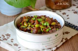 毛豆肉米炒萝卜干的做法步骤:12