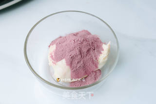 蜜豆紫薯土司的做法步骤:4