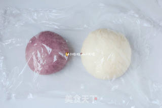 蜜豆紫薯土司的做法步骤:6