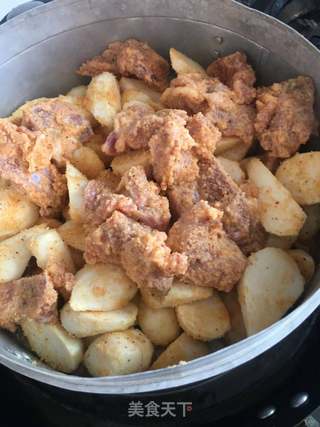 川版粉蒸肉的做法步骤:8
